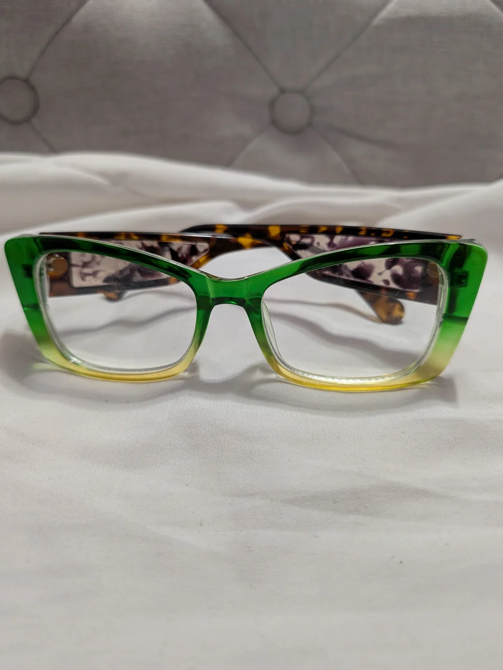 Green Gradient Cat-Eye Computer Screen Glasses - Women Accessories